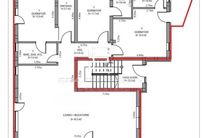Apartament 4 camere /gradina 200 mp/finisaje premium/Cartierul Arhitectilor - 18