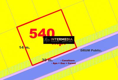 Teren Construcții intravilan de 540 mp, în Cetate