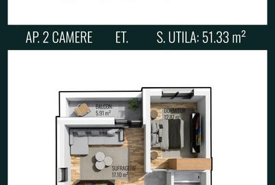 APARTAMENT 2 CAMERE-CHIAJNA-ILFOV - 1