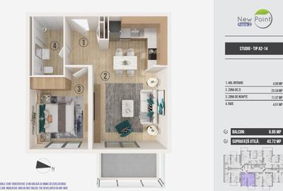 Studio dublu - Avans 10.000 euro - 4