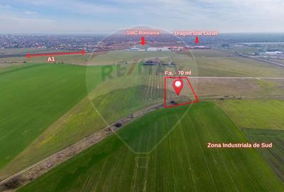 Teren intravilan 10.000 mp în Zona Industrială Sud Arad - 3