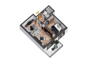 Apartament 2 camere   Nicolina -  Selgros  COD 158809 - 5