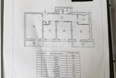 REZERVAT-Apartament-3-Camere-Decomandat-Racadau-Renovat-73mp-Lift - 16