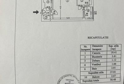 Metrou Costin Georgian, gars, mob/util, et. 1/9, suprf. 31mp - 6