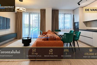 Apartament 2 camere de vanzare in Torontalului | 51 mp cu parcare