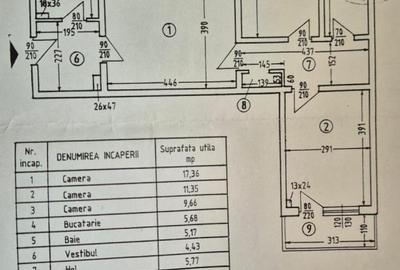 Apartament cu 3 camere în Baba Novac
