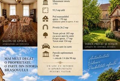 Casă cu 3 camere în Centrul Istoric