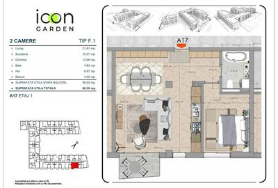 Apartament 2 camere în ansamblu nou, finalizat. Programează vizionare! - 5