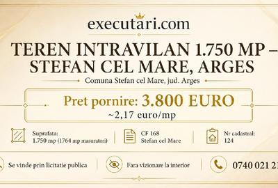Teren agricol intravilan în Ștefan cel Mare