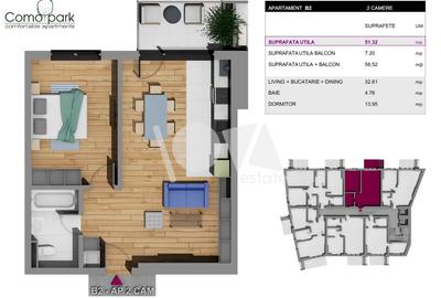 De vânzare: apartament, 2 camere -premium - Lujerului - Como Park 2026 - 10