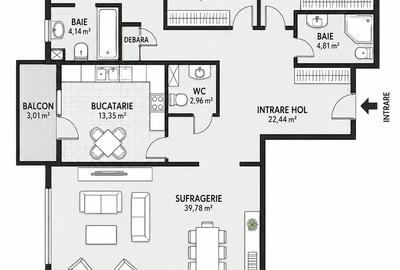 Apartament în complex rezidențial cu acces securizat pe Strada Tuzla, București - 5