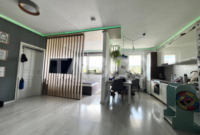 Apartament cu 2 camere semidecomandat, mobilat în Borhanci