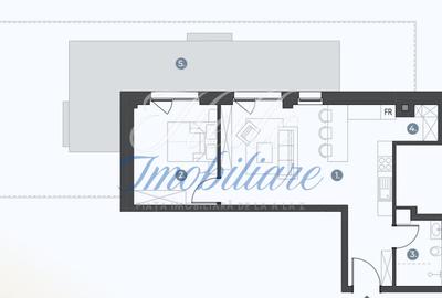 Apartament cu 2 camere în Bună Ziua