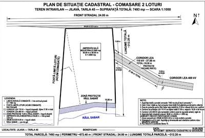 Teren Construcții intravilan de 7493 mp, în Jilava