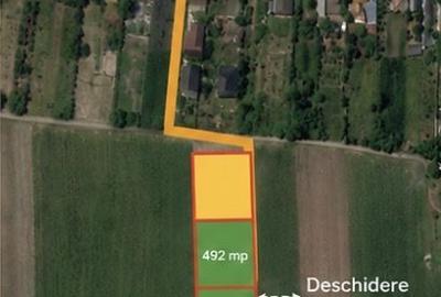 Teren Construcții intravilan de 492 mp, în Cazasu