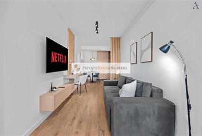 Apartament cu 2 camere semidecomandat, mobilat în Pipera