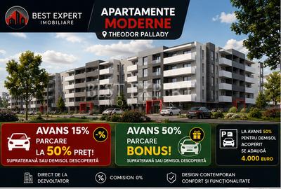 Apartament cu 2 camere semidecomandat în Theodor Pallady