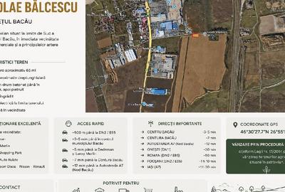 Teren agricol extravilan de 2350 mp, în Nicolae Bălcescu