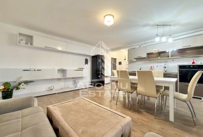 Apartament cu 3 camere semidecomandat, mobilat în Giroc