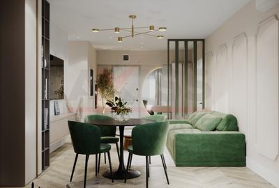 Apartament cu 2 camere decomandat, mobilat în Capitol