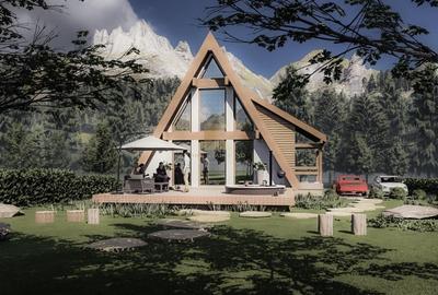Casa noua in faza de proiect | A-frame | ideala investitie | Rasnov - 4