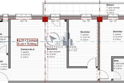 Apartament 3 camere, finisat nou, 2 băi, bloc cu lift – zona Someșului - 14