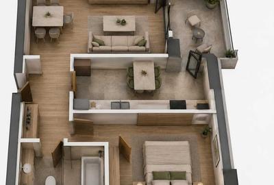 Apartament cu 2 camere decomandat în 1 Decembrie 1918