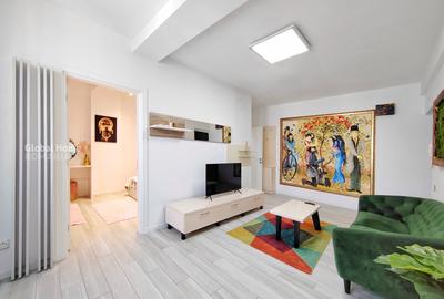 Apartament cu 2 camere semidecomandat, mobilat în Dorobanți