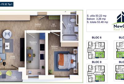 Apartament cu 2 camere semidecomandat în Mehala