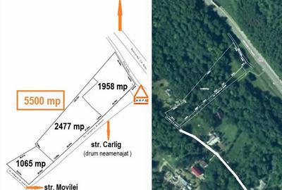 Teren Construcții intravilan de 5500 mp, în Podul de Fier