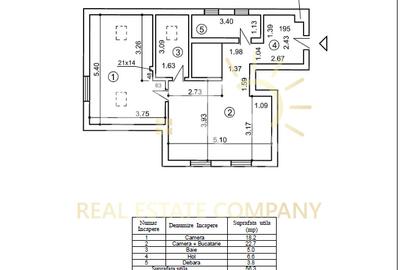 Mansardă cu Poveste- De Vănzare 2 Camere  în Bloc Boutique - Domenii - 22