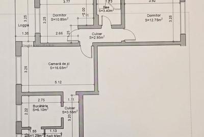 Apartament 3 camere Cotroceni, etaj 4, mobilat parțial - 17