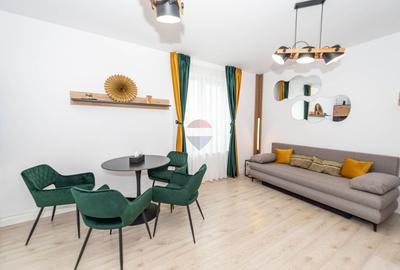 Apartament cu 2 camere semidecomandat, mobilat în Băneasa