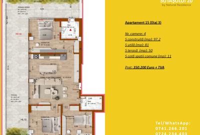 Apartament premium cu 4 camere + terasa de 50mp - 7