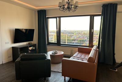 Penthouse 80 mp in Pipera — vedere panoramica si balcon de 36 mp jur imprejur - 4