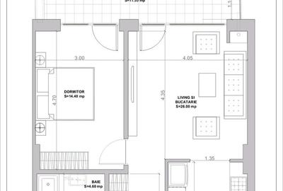 Inchiriere 2 camere, terasa 11.55 mp, loc parcare subteran, 2026 - P-ta Muncii - 10