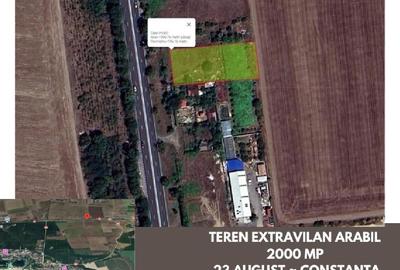 Teren agricol extravilan de 2000 mp, în 23 August