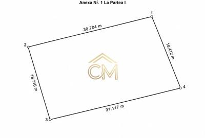 Teren Construcții intravilan de 574 mp, în Sud-Vest