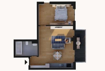 Apartament tip studio 46mp, cu mutare imediată, Râșnov - 3