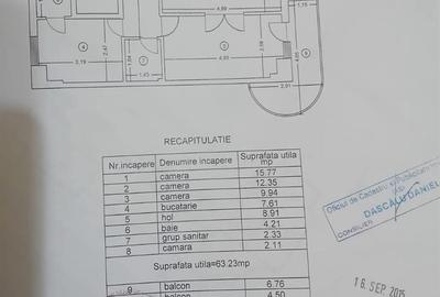 Apartament cu 3 camere decomandat în Gară