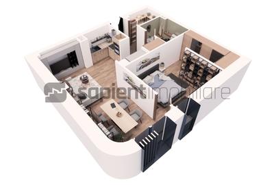 Apartament cu 2 camere decomandat în Ultracentral