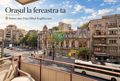 Apartament cu 3 camere semidecomandat în Cișmigiu