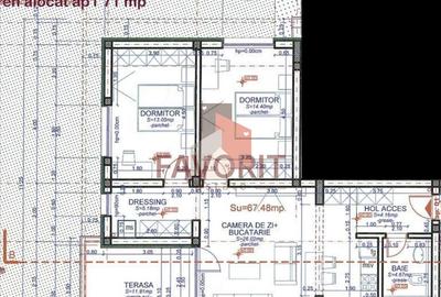 Cu gradina proprie 71mp. . Zona Cora . Finisat la cheie - 11