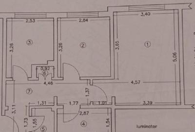 Apartament cu 2 camere decomandat în Inel II