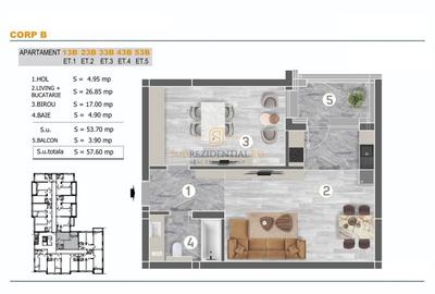 Apartament modern cu 2 camere, bloc nou, zona ideala in Sector 4 - 4