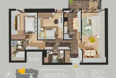 3 Camere | Panduri  | Loc parcare inclus - 9