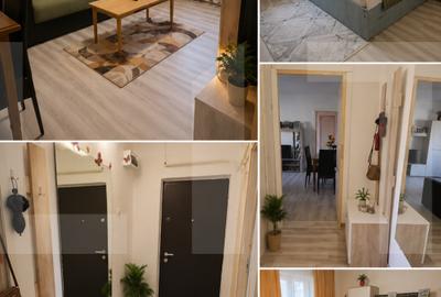 Apartament cu 2 camere semidecomandat, mobilat în Crișan