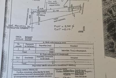 Teren Construcții intravilan de 2562 mp, în Săbăreni