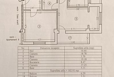 Compozitorilor apartament 3 camere Decomandat suprafata totala de 114 mp - 37