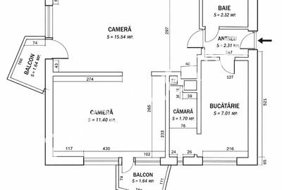 Proprietar vând apartament 2 camere ultracentral Parc 1 Decembrie 2 balcoane, AC - 11